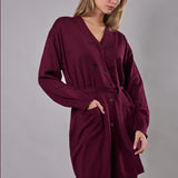 Cardigan Lungo con Bottoni e Strass - MOSTO - AL70