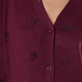 Cardigan Lungo con Bottoni e Strass - MOSTO - AL70