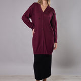 Cardigan Lungo con Bottoni e Strass - MOSTO - AL70