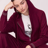 Felpa con Zip e Cappuccio in Maglia Berlino - MOSTO - BE50