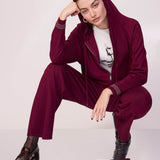 Felpa con Zip e Cappuccio in Maglia Berlino - MOSTO - BE50