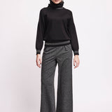 Maglia Girocollo con Collo Removibile Berlino - NERO - BE52