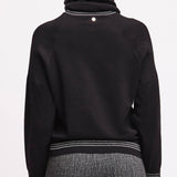 Maglia Girocollo con Collo Removibile Berlino - NERO - BE52