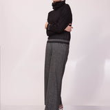 Maglia Girocollo con Collo Removibile Berlino - NERO - BE52