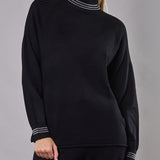 Maglia con Collo Alto Berlino - NERO - BE53
