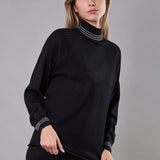 Maglia con Collo Alto Berlino - NERO - BE53