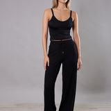Pantaloni Ampi in Maglia Berlino - NERO - BE60