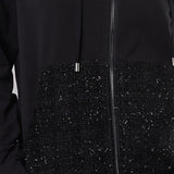 Felpa con Zip Cotone Tweed- BO50