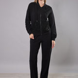 Felpa con Zip Cotone Tweed- BO50