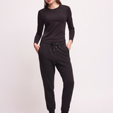 Pantaloni Jogger in Cotone - NERO - BO61