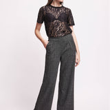Pantaloni Ampi con Trama a Contrasto - VARIANTE UNICA - CO60