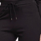 Pantaloni Ampi in Maglia Dresda - NERO - DR60