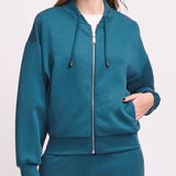 Felpa con Zip Jerez - PETROLIO - JE50