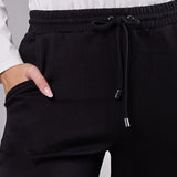 Pantaloni Ampi in Felpa Jerez - NERO - JE60