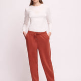 Pantaloni Dritti in Felpa Jerez - ARGILLA - JE62