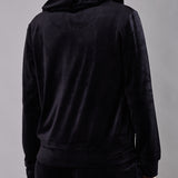 Felpa con Zip e Cappuccio Ciniglia - NERO - MA50SS