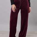 Pantaloni Ampi in Ciniglia - BORGOGNA - MA60