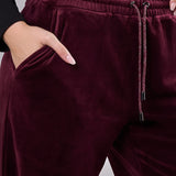 Pantaloni Ampi in Ciniglia - BORGOGNA - MA60