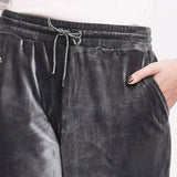 Pantaloni Jogger in Ciniglia - ANTRACITE - MA61