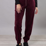 Pantaloni Jogger in Ciniglia - BORGOGNA - MA61