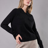 Maglia con Colletto Tessuto Soft Tarifa - NERO - TA55