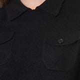 Maglia con Colletto Tessuto Soft Tarifa - NERO - TA55
