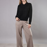 Maglia con Colletto Tessuto Soft Tarifa - NERO - TA55