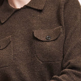 Maglia con Colletto Tessuto Soft Tarifa - MOKA - TA55