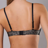 Reggiseno a Triangolo Imbottito Senza Ferretto Camouflage - NERO - CA21