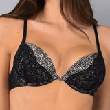 Push-up con Coppe Imbottite e Ferretto Camouflage - NERO - CA24