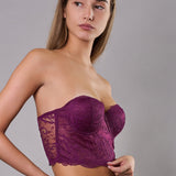 Bustier con Coppe Imbottite e Ferretto in Pizzo - UVA - CA40