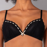Reggiseno a Triangolo Imbottito Senza Ferretto Dreamy - NERO - DR21