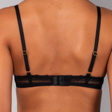 Reggiseno a Triangolo Imbottito Senza Ferretto Dreamy - NERO - DR21