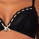 Reggiseno a Triangolo Imbottito Senza Ferretto Dreamy - NERO - DR21