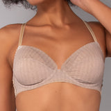Reggiseno Francese con Ferretto Chevron - SABBIA - LE22