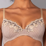 Reggiseno Coppe Graduate Senza Ferretto Chevron - SABBIA - LE23