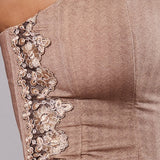Bustier Non Imbottito Chevron - SABBIA - LE40