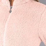 Giacca Corta con Zip Teddy - ROSA - SY54