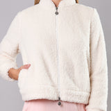 Giacca Corta con Zip Teddy - MILK - SY54