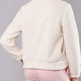 Giacca Corta con Zip Teddy - MILK - SY54