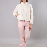 Giacca Corta con Zip Teddy - MILK - SY54