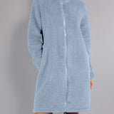 Vestaglia Corta con Zip Teddy - AZZURRO - SY71
