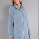 Vestaglia Corta con Zip Teddy - AZZURRO - SY71