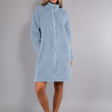 Vestaglia Corta con Zip Teddy - AZZURRO - SY71