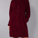 Vestaglia Corta con Zip Teddy - BORDEAUX - SY71
