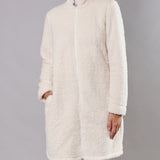 Vestaglia Corta con Zip Teddy - MILK - SY71