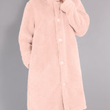 Vestaglia Corta con Bottoni Teddy - ROSA - SY72
