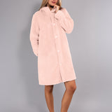 Vestaglia Corta con Bottoni Teddy - ROSA - SY72