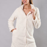 Vestaglia Corta con Bottoni Teddy - MILK - SY72
