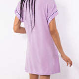 Camicia da notte girocollo a manica corta in modal - CH28